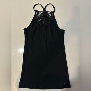 Hollister Black Ribbed Sleeveless Tank Top